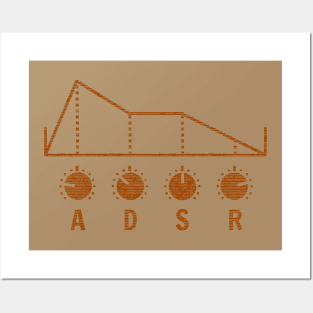 Synthesizer ADSR for Synth lover Posters and Art